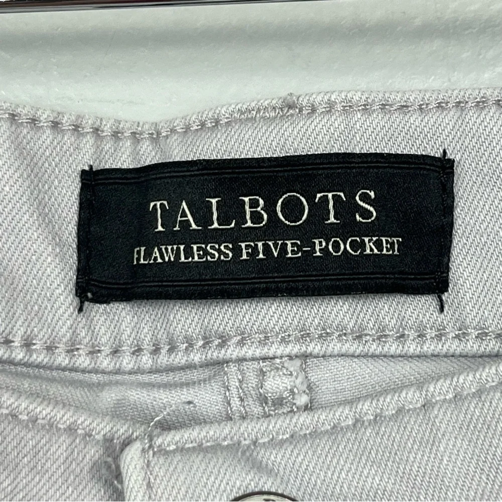 Talbots gray Flawless Five Pocket Slim Ankle denim jeans, size 16. - Picture 5 of 8